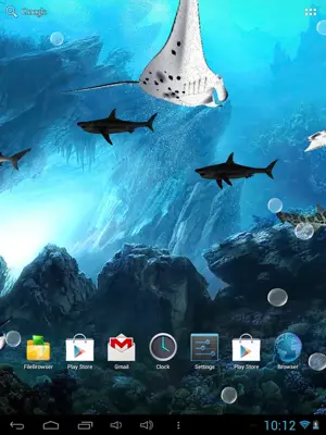 3D Sharks Live Wallpaper android App screenshot 0