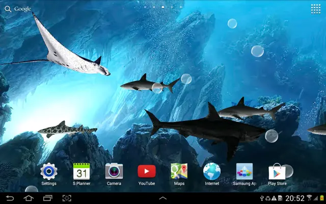 3D Sharks Live Wallpaper android App screenshot 1